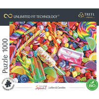 TREFL Puzzle UFT Color Splash: Lízátka a cukrovinky 1000 dílků