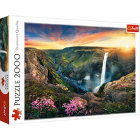 TREFL Puzzle Vodopád Háifoss, Island 2000 dílků
