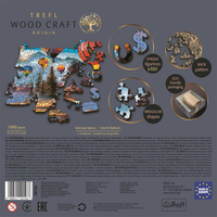 TREFL Wood Craft Origin puzzle Barevné balóny 1000 dílků