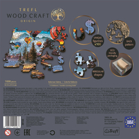 TREFL Wood Craft Origin puzzle Barevné balóny 1000 dílků