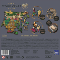 TREFL Wood Craft Origin puzzle Slavná místa Francie 1000 dílků