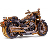 WOODEN CITY 3D puzzle Motocykl Cruiser Limitovaná edice 168 dílů
