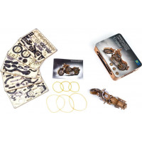 WOODEN CITY 3D puzzle Motocykl Cruiser Limitovaná edice 168 dílů