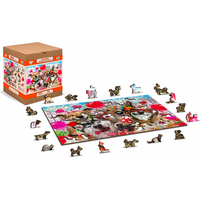 WOODEN CITY Dřevěné puzzle Čas na párty 2v1, 150 dílků EKO