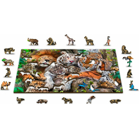 WOODEN CITY Dřevěné puzzle Čas na šlofíka 2v1, 300 dílků EKO