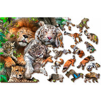 WOODEN CITY Dřevěné puzzle Čas na šlofíka 2v1, 300 dílků EKO