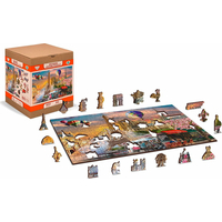 WOODEN CITY Dřevěné puzzle Jaro v Paříži 2v1, 150 dílků EKO
