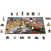 WOODEN CITY Dřevěné puzzle Jaro v Paříži 2v1, 150 dílků EKO
