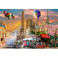 WOODEN CITY Dřevěné puzzle Jaro v Paříži 2v1, 150 dílků EKO