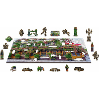 WOODEN CITY Dřevěné puzzle Londýnská hospoda 2v1, 300 dílků EKO