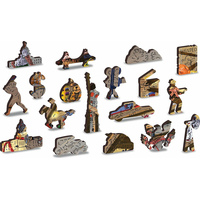 WOODEN CITY Dřevěné puzzle V hračkářství 2v1, 200 dílků EKO