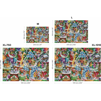 WOODEN CITY Dřevěné puzzle Vánoční sněžítka 2v1, 1010 dílků EKO