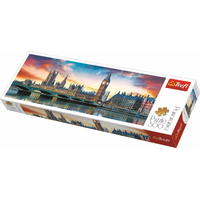 TREFL Panoramatické puzzle Big Ben a Westminsterský palác, Londýn 500 dílků