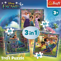 TREFL Puzzle Encanto: Postavy 3v1 (20,36,50 dílků)