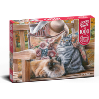CHERRY PAZZI Puzzle Kočičí posezení 1000 dílků