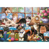 TREFL Puzzle Kočičí rodinka 500 dílků