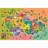 TREFL Puzzle Mapa České republiky 44 dílků