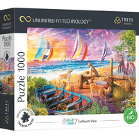 TREFL Puzzle UFT Vacay Time: Výhled na plachetnice 1000 dílků