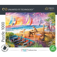 TREFL Puzzle UFT Vacay Time: Výhled na plachetnice 1000 dílků