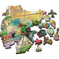TREFL Wood Craft Origin puzzle Plážový domek 501 dílků