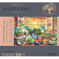 TREFL Wood Craft Origin puzzle Plážový domek 501 dílků