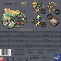 TREFL Wood Craft Origin puzzle Plážový domek 501 dílků