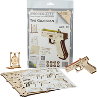 WOODEN CITY 3D puzzle Pistole Guardian GLK-19, 30 dílů