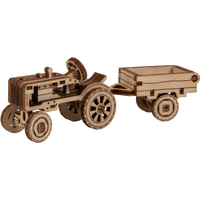 WOODEN CITY 3D puzzle Superfast Americký traktor s vlečkou