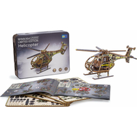 WOODEN CITY 3D puzzle Vrtulník Limitovaná edice 178 dílů