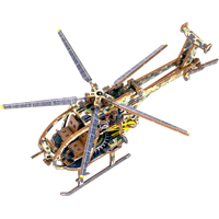 WOODEN CITY 3D puzzle Vrtulník Limitovaná edice 178 dílů