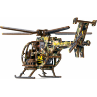 WOODEN CITY 3D puzzle Vrtulník Limitovaná edice 178 dílů