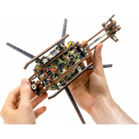 WOODEN CITY 3D puzzle Vrtulník Limitovaná edice 178 dílů