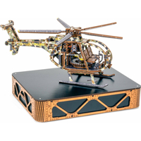WOODEN CITY 3D puzzle Vrtulník Limitovaná edice 178 dílů