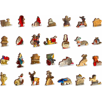 WOODEN CITY Dřevěné puzzle Santova dílna 2v1, 1010 dílků EKO