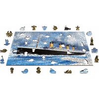 WOODEN CITY Dřevěné puzzle Titanic 2v1, 505 dílků EKO