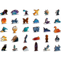 WOODEN CITY Dřevěné puzzle Vesmírná Odyssea 2v1, 2000 dílků EKO