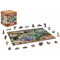 WOODEN CITY Dřevěné puzzle Vítejte v Las Vegas 2v1, 505 dílků EKO