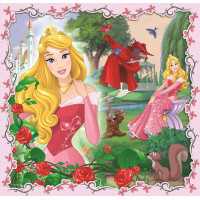 TREFL Puzzle Disney princezny s přáteli 3v1 (20,36,50 dílků)