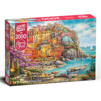 CHERRY PAZZI Puzzle Krásný den v Cinque Terre 2000 dílků