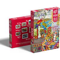 CHERRY PAZZI Puzzle Papoušci na verandě 1000 dílků