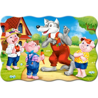 CASTORLAND Puzzle Tři malá prasátka MAXI 20 dílků