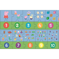 TREFL Vzdělávací puzzle Čísla Prasátko Peppa 20 dílků