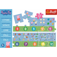 TREFL Vzdělávací puzzle Čísla Prasátko Peppa 20 dílků