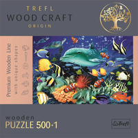 TREFL Wood Craft Origin puzzle Život v moři 501 dílků