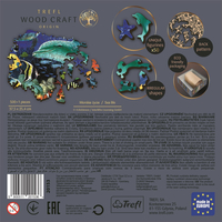 TREFL Wood Craft Origin puzzle Život v moři 501 dílků