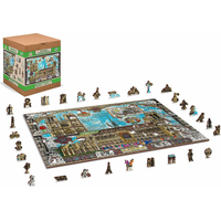 WOODEN CITY Dřevěné puzzle Katedrála Notre-Dame 2v1, 1010 dílků EKO