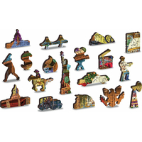 WOODEN CITY Dřevěné puzzle Sladké dobrodružství 2v1, 1000 dílků EKO