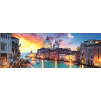 TREFL Panoramatické puzzle Kanál Grande, Benátky 1000 dílků