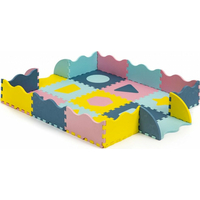 ECOTOYS Pěnové puzzle Tvary pastelové SX s okraji