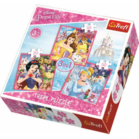 TREFL Puzzle Disney princezny: Kouzelný svět 3v1 (20,36,50 dílků)
